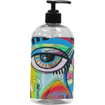 Abstract Eye Painting Plastic Soap / Lotion Dispenser