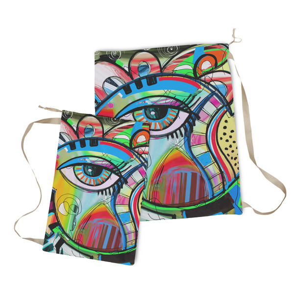 Abstract Eye Painting Laundry Bag - Both Bags