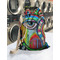 Abstract Eye Painting Laundry Bag in Laundromat