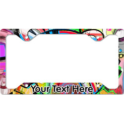 Abstract Eye Painting License Plate Frame - Style C