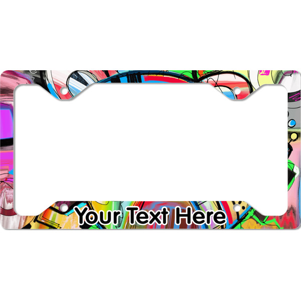 Custom Abstract Eye Painting License Plate Frame - Style C