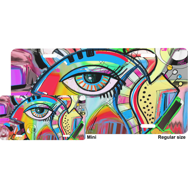 Abstract Eye Painting License Plate (Sizes)