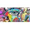 Abstract Eye Painting License Plate