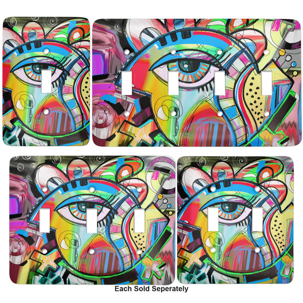 Abstract Eye Painting Light Switch Covers all sizes