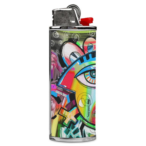 Custom Abstract Eye Painting Case for BIC Lighters