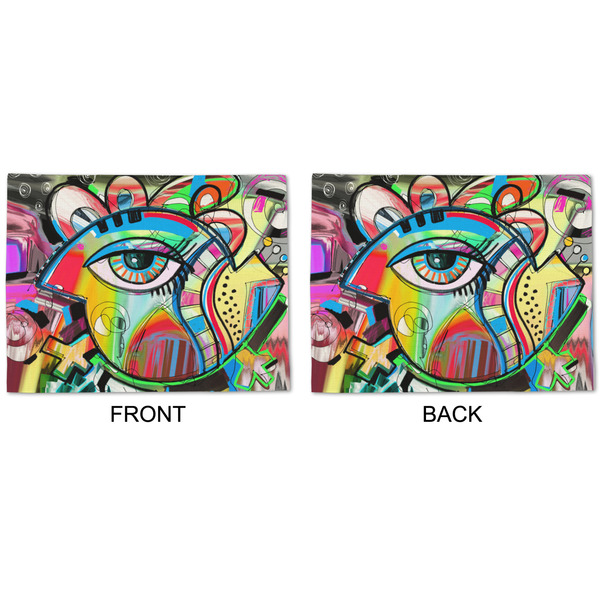 Abstract Eye Painting Linen Placemat - APPROVAL (double sided)