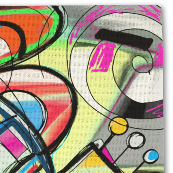 Abstract Eye Painting Linen Placemat - DETAIL