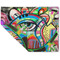 Abstract Eye Painting Linen Placemat - Folded Corner (double side)