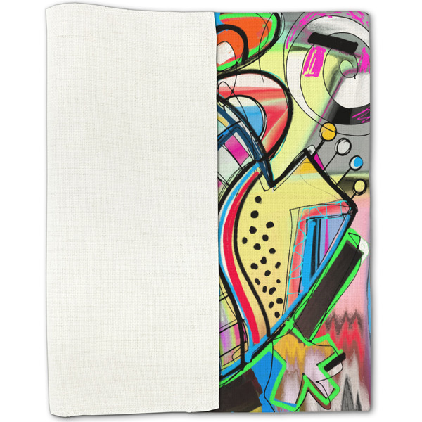 Abstract Eye Painting Linen Placemat - Folded Half