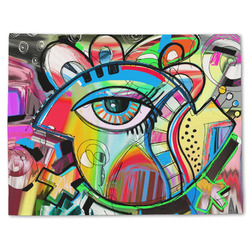 Abstract Eye Painting Single-Sided Linen Placemat - Single