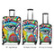 Abstract Eye Painting Luggage Bags all sizes - With Handle