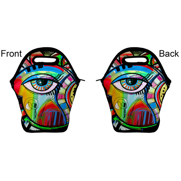 Abstract Eye Painting Lunch Bag - Front and Back