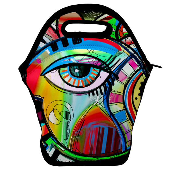 Custom Abstract Eye Painting Lunch Bag
