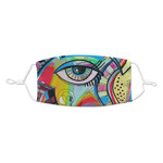Abstract Eye Painting Kid's Cloth Face Mask