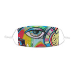 Abstract Eye Painting Kid's Cloth Face Mask - XSmall