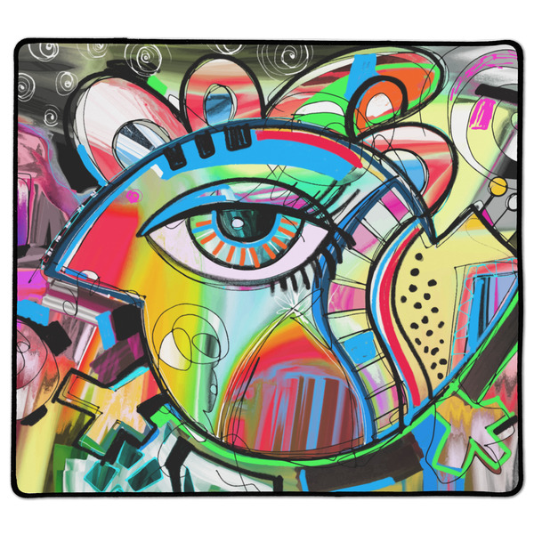 Custom Abstract Eye Painting XL Gaming Mouse Pad - 18" x 16"