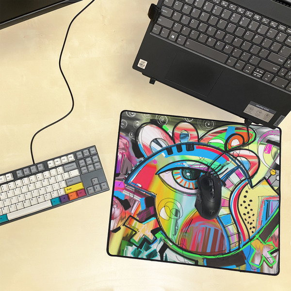 Abstract Eye Painting Medium Gaming Mats - LIFESTYLE