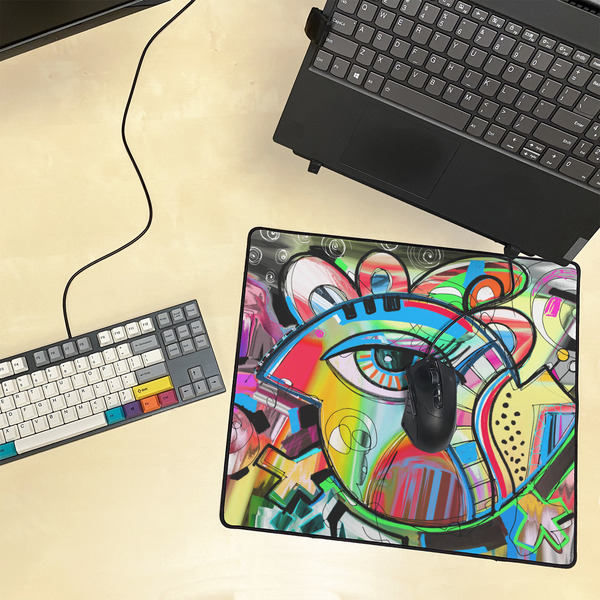 Abstract Eye Painting Medium Gaming Mats - LIFESTYLE