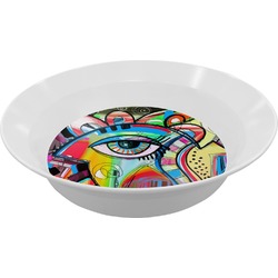 Abstract Eye Painting Melamine Bowl - 12 oz