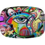 Abstract Eye Painting Melamine Platter