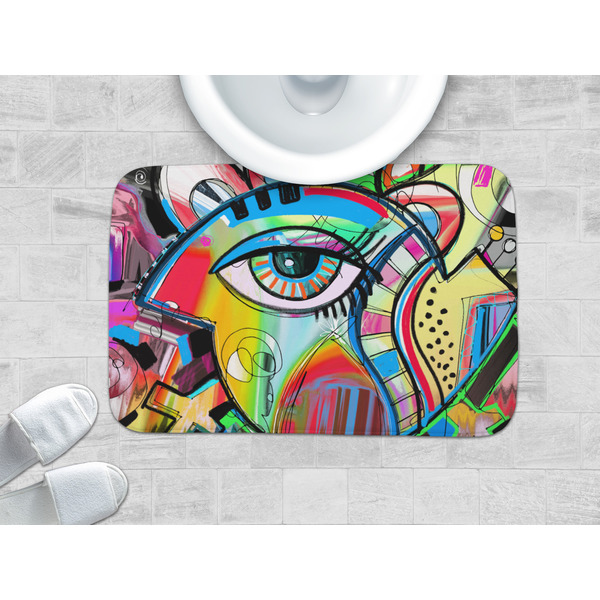 Abstract Eye Painting Memory Foam Bath Mat - LIFESTYLE 34x21