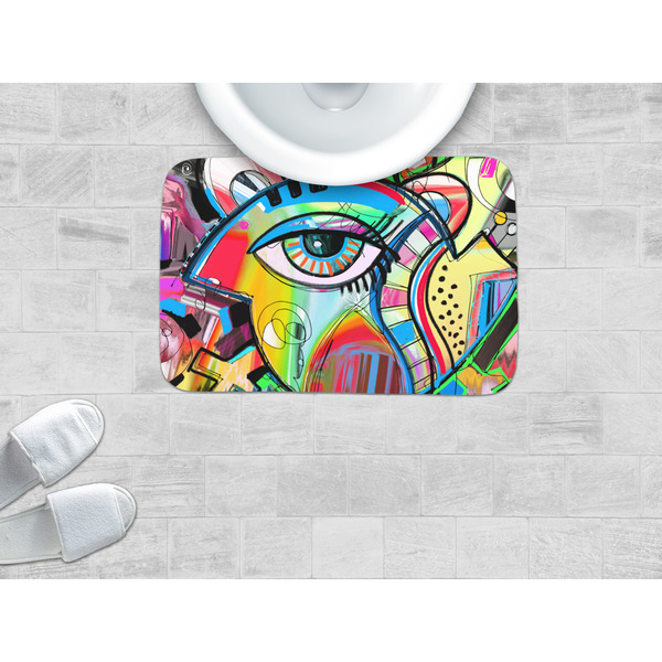 Abstract Eye Painting Memory Foam Bath Mat - LIFESTYLE