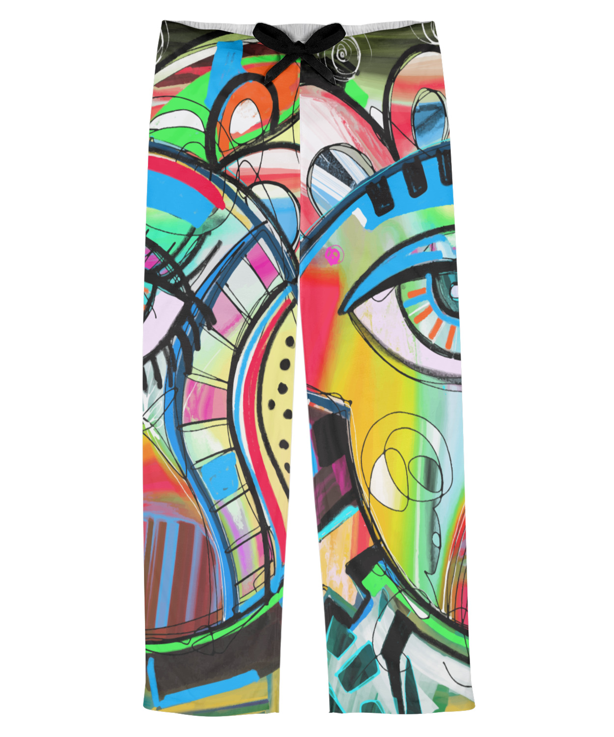 Abstract Eye Painting Mens Pajama Pants - YouCustomizeIt