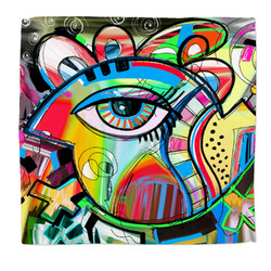 Abstract Eye Painting Microfiber Dish Rag