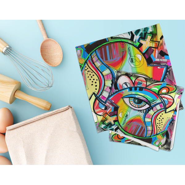 Abstract Eye Painting Microfiber Dish Rag - LIFESTYLE