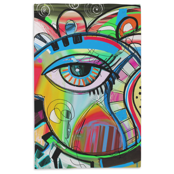 Abstract Eye Painting Microfiber Dish Towel - APPROVAL