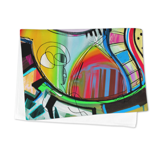 Abstract Eye Painting Microfiber Dish Towel - FOLDED HALF