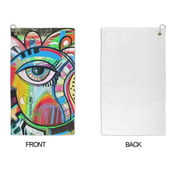 Abstract Eye Painting Microfiber Golf Towels - APPROVAL