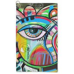 Abstract Eye Painting Microfiber Golf Towel - Large