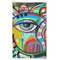 Abstract Eye Painting Microfiber Golf Towels - FRONT
