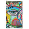 Abstract Eye Painting Microfiber Golf Towel