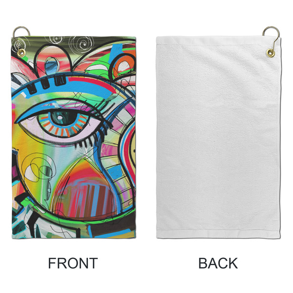 Abstract Eye Painting Microfiber Golf Towels - Small - APPROVAL