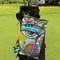 Abstract Eye Painting Microfiber Golf Towels - Small - LIFESTYLE