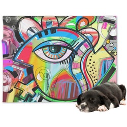 Abstract Eye Painting Dog Blanket