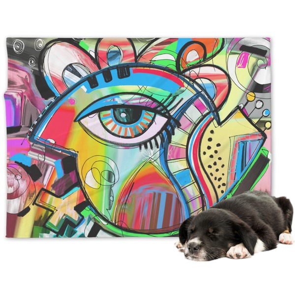 Custom Abstract Eye Painting Dog Blanket - Regular