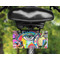 Abstract Eye Painting Mini License Plate on Bicycle