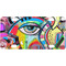 Abstract Eye Painting Mini License Plate