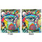 Abstract Eye Painting Minky Blanket - 50"x60" - Double Sided - Front & Back