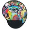 Abstract Eye Painting Mouse Pad with Wrist Support - Main
