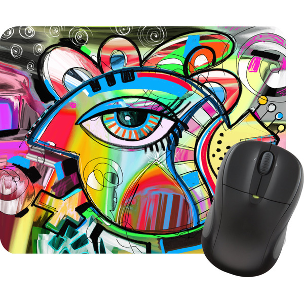 Custom Abstract Eye Painting Rectangular Mouse Pad