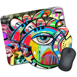 Abstract Eye Painting Mouse Pad