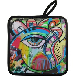 Abstract Eye Painting Pot Holder