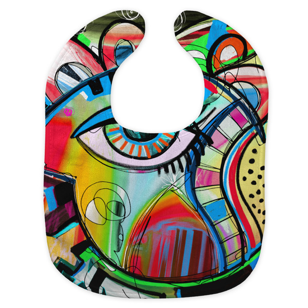 Abstract Eye Painting New Bib Flat Approval