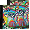 Abstract Eye Painting Notebook Padfolio - MAIN