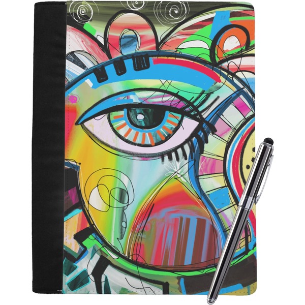 Custom Abstract Eye Painting Notebook Padfolio - Large