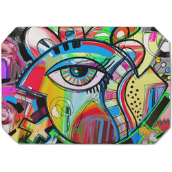 Abstract Eye Painting Dining Table Mat - Octagon (Single-Sided)
